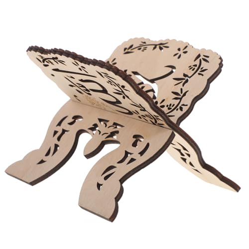 Homoyoyo Wooden Book Stand Holder for Desktop Reading Quran Display Rack Detachable Reading Stand for Home Office Library and Temple Use Practical and Design