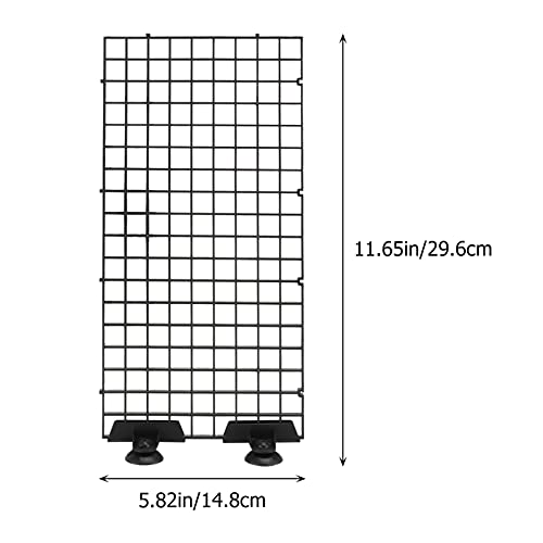 Hemobllo Fish Net Segregation Board for Aquarium Large Size Fry Box Grid Divider Plate Clamp- 2 Pieces Set