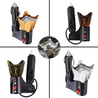 Car Electric Incense Burner, Car Aromatherapy Diffuser, Vehicle Incense Holder, Auto Electric Incense Dispenser, Automobile Fragrance Diffuser, Car Scent Diffuser, Electric Incense Burner for Cars