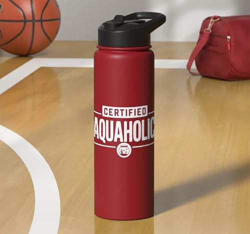 Aquarium Lover Fishkeeping Aquascape Aquarist Stainless Steel Insulated Water Bottle - color: Red