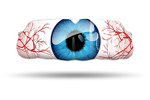 Impact Mouthguard Boxing, MMA, Muay Thai Sports Mouthguards for Youth Adults, Professional Custom-Fit, Bloodshot Eye - color: Bloodshot Blue