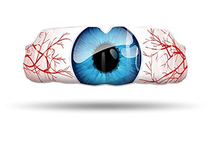 Impact Mouthguard Boxing, MMA, Muay Thai Sports Mouthguards for Youth Adults, Professional Custom-Fit, Bloodshot Eye - color: Bloodshot Blue