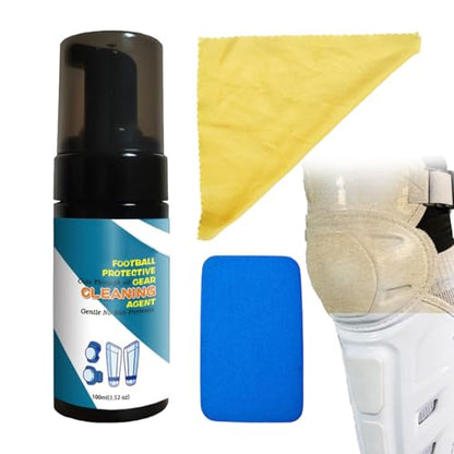 Soccer Glove Cleaner 100ml Fitness Care Odor Remover Foam | Boxing Gear Freshener for Shoes Work Boots Clothing Helmet Pads Yoga Mats Hockey Baseball Football