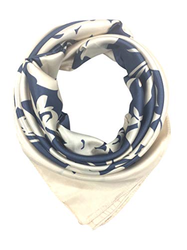 YOUR SMILE Silk Like Scarf Women's Fashion Pattern Large Square Satin Headscarf Headdress - color: 138