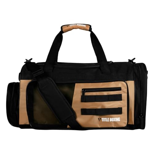 Title Boxing Active Duffle Bag (Black/Beige) - color: Black/Beige