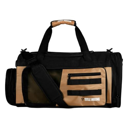 Title Boxing Active Duffle Bag (Black/Beige) - color: Black/Beige