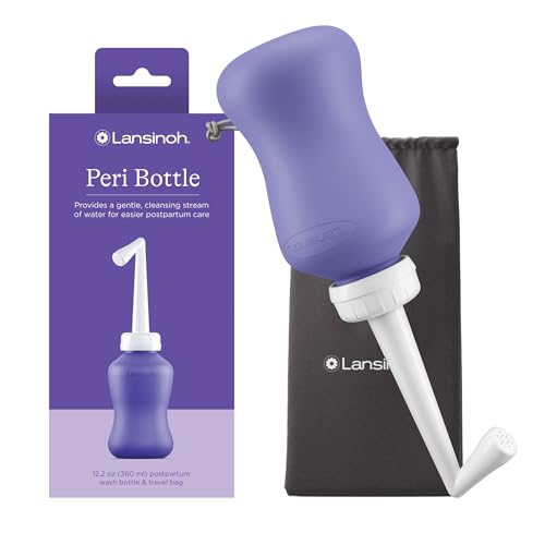 Lansinoh Upside Down Peri Bottle for Postpartum Care and Gentle Cleansing, 12.2 Ounce Bottle : Health & Household