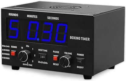 Digital Interval Timer with LED Display for Gym Workouts, MMA, Boxing, and Martial Arts Training (Blue) - color: Blue