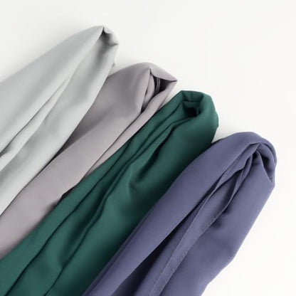Febfim 4 PCS Muslim Women Soft Premium Solid Chiffon Hijab Scarves Shawl Long Scarf Wrap Scarves with Gift Box - color: 2025 5h