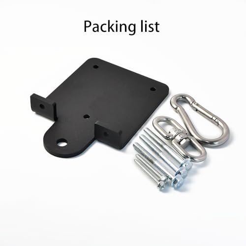 Heavy-Duty Punching Bag Hanger - 360° Swivel Mount Bracket for Boxing, Muay Thai, Yoga Swings & Hammocks - Universal Ceiling/Wall/Beam Mount - Includes Carabiner & Swivel Hook