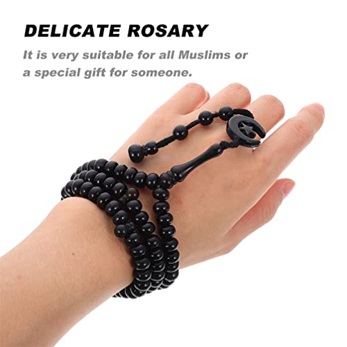 COHEALI Muslim Tasbih 99 Beads - 19.68In Islamic Prayer Beads, Handheld Misbaha with Traditional Tassels for Salat & Meditation, Spiritual Gift for Ramadan, Eid & Hajj