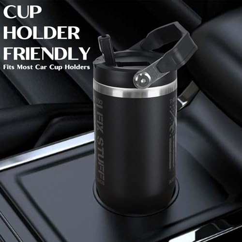 Funny Gifts For Men - That's What I Do I Fix Stuff and I Know Things Cup - 30oz Insulated Tumbler with Handle - Cool Fathers Day,Birthday,Christmas Gifts for Dad,Grandpa,Husband,Uncle - color: Black-fix01
