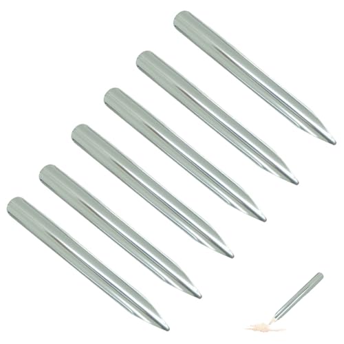 6Pcs Lab Spatula Set Stainless Steel Microspoon Scooper Metal Bead Scoop Spatulas Sampling Spoons for Beading Sample Transfer Lab Scoops Mixing Scientific Tools