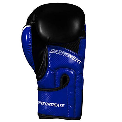 TITLE Boxing Infused Foam Interrogate Training Gloves 2.0 - Boxing Gloves, Boxing Training Gloves, MMA Gloves, Oz Training Gloves, Kickboxing Gloves, Punching Bag Gloves, Sparring Gloves - color: Blue/Black, size: 14 oz