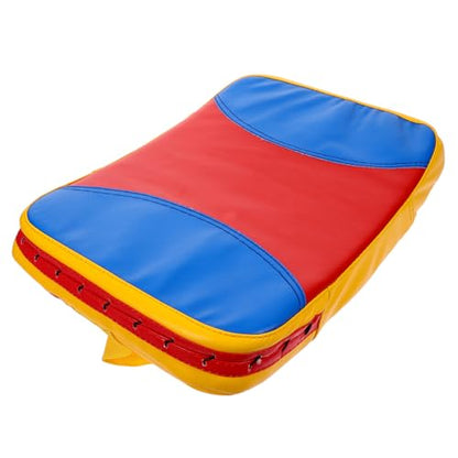 BESPORTBLE Small Curved Kickboxing Training Pad Lightweight Taekwondo Side Kick Shield with Wrist Strap for Martial Arts Practice
