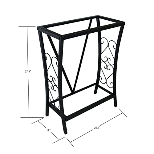 Aquatic Fundamentals 10 Gallon Metal Aquarium, 20.9" L x 11" W, Black - size: 10 Gallon