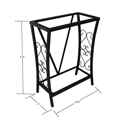 Aquatic Fundamentals 10 Gallon Metal Aquarium, 20.9" L x 11" W, Black - size: 10 Gallon