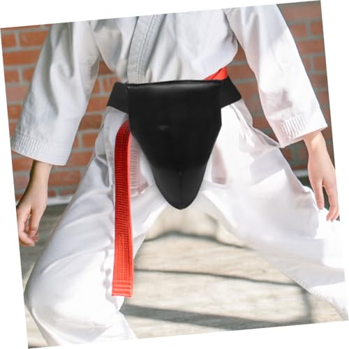 UPKOCH Training Groin Protector and Breathable Crotch Guard for Men and , Portable Reusable Boxing and Karate Protective Gear, Black L Size for Martial Arts and Combat Sports