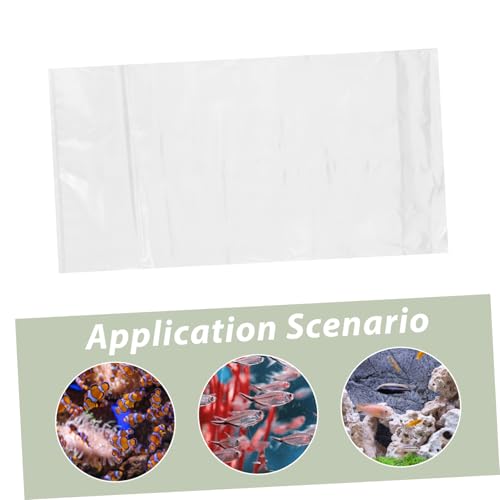 Ciieeo 50pcs Transparent Fish Transport Bags Leak-resistant Oxygen Bags for Safe Shipping of Fish and Clear Plastic
