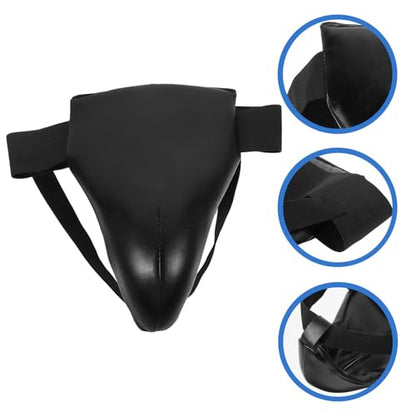 Training Groin Protector Boxing Crotch Guard Wear-Resistant Breathable Male Martial Arts Groin Guard for Adults and Taekwondo MMA Protective Gear