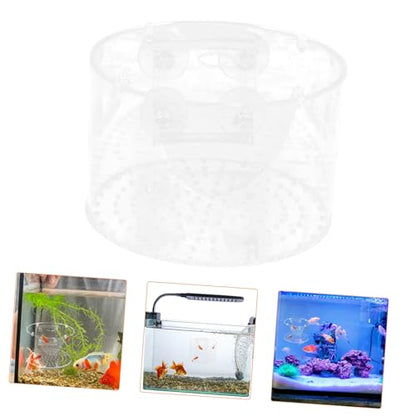 Fish Breeding Box for Aquarium Isolation Chamber Floating Cover Nursery Tank Accessory for Fish Hatchery and Observation