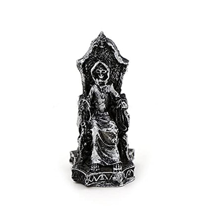 Skull Devil Throne Statues Decorations Aquarium Fish Tank Death Halloween Figurine Sculpture Reptile Turtle Lizard Tanks Terrarium Décor Ornament Pet