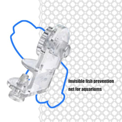 Invisible Anti Jump Netting for Fish Tanks Includes 5 Mounts Clear Netting Covers Clear Fish Tanks Covers with Holders