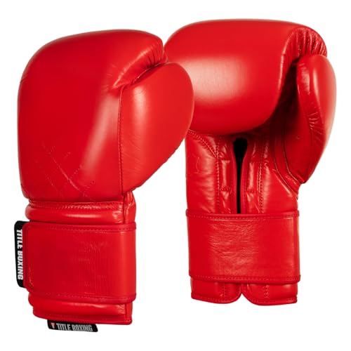 Title Boxing Ko-Vert Training Boxing Gloves - color: Red, size: 12 oz