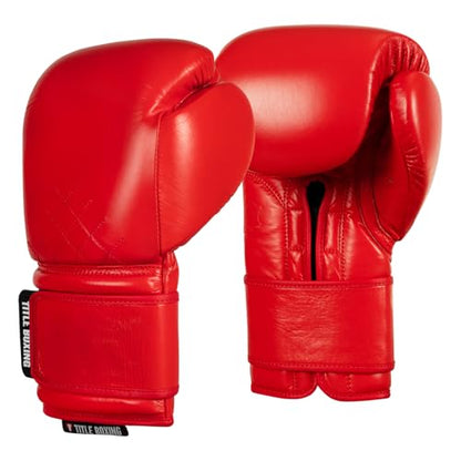 Title Boxing Ko-Vert Training Boxing Gloves - color: Red, size: 14 oz