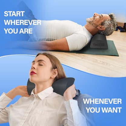 Yes4All Medium Firm Half Foam Rollers for Post-Workout Relaxation, 12/18/24/36 inch PE Foam Roll for Back Massage & Yoga Exercise - color: Black, style: 12-inch