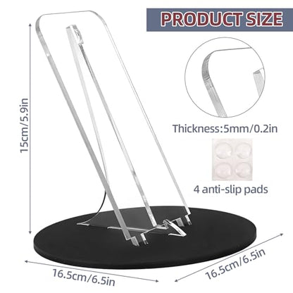Baseball Glove Display Stand Baseball Glove Holder for Batting Gloves and Fielder's Gloves, Black and Clear