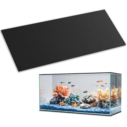 12 x 48 Inch Fish Tank Pad, Aquarium Leveling Mat, Black | Water-Resistant Surface, Easy to Cut, Helps Cushion the Tank Base, Suitable for Aquariums and Terrariums - color: Black, size: 12 x 48in