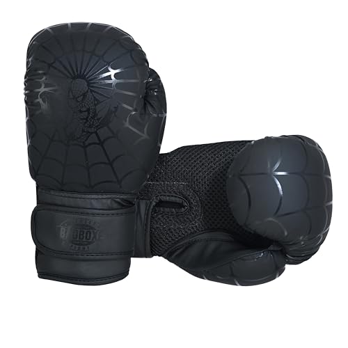 Boxing Gloves 6oz | Boxing Gloves for Kickboxing Muay Thai MMA | Bag Gloves for Punching Bag - color: Black-MATT