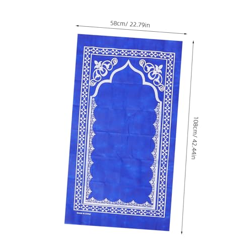 PRETYZOOM Travel Prayer Mat Compact Muslim Prayer Rug Decorative Islamic Patterns