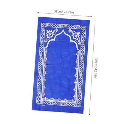 PRETYZOOM Travel Prayer Mat Compact Muslim Prayer Rug Decorative Islamic Patterns