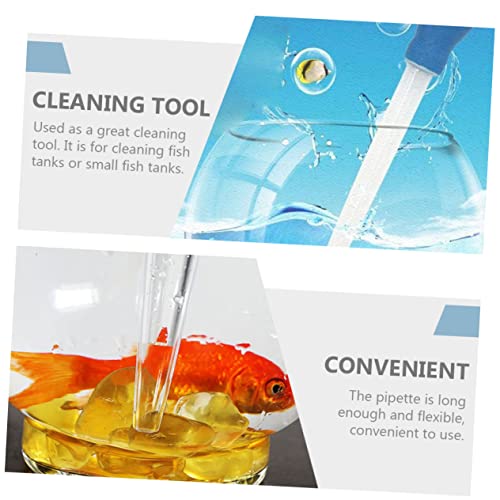 Hemoton 3pcs Aquarium Clean Pipettes Convenient Water Changer Dropper Scale for Siphoning Fish Tank Waste and Debris for Jellyfish Feeding