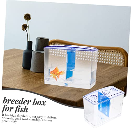 Fish Isolation Breeding Box for Betta Fish and Shrimp Transparent Acrylic Tank Divider for Spawning and Safe Easy to Clean and Use