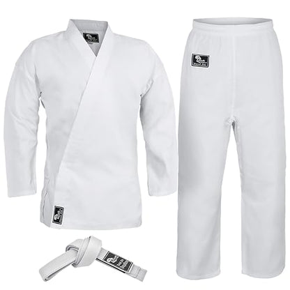 Hawk Sports Karate Uniform for Kids & Adults Lightweight Student Karate Gi Martial Arts Uniform with Belt - size: 1 (4'6'' / 90lbs)