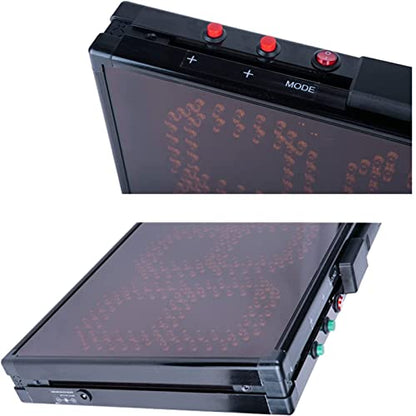 Substitution Board for Soccer, LED Football Game Injury Stop Time Display Boards, Double-Side Football Substitution Board, Change Player Sport Referee Equipment Scoreboard