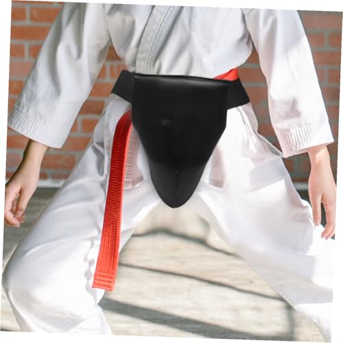 ibasenice Professional Groin Protector for Men, Comfortable Black L Size Crotch Guard for Boxing Muay Thai Taekwondo MMA Martial Arts Training