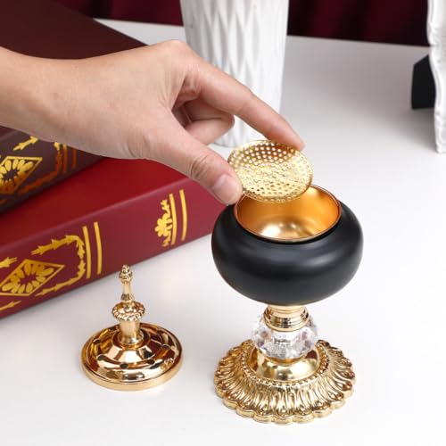 PRETYZOOM European Incense Burner Resin Candlestick Style Decor for Meditation Aromatherapy Housewarming Gift Home Decor Ornament Desktop Censer for Relaxation and Religious Use