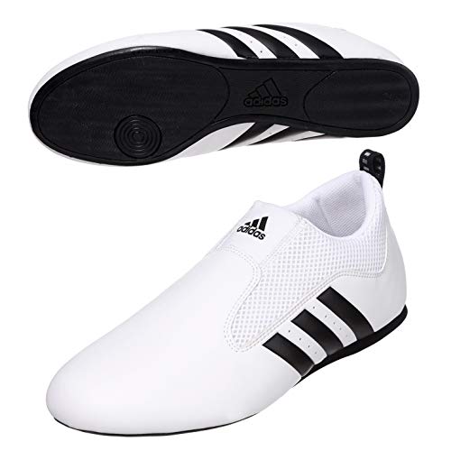 adidas Men's Taekwondo Karate Martial Arts Shoes Adult Kids Women Contestant Trainers - color: White Black, size: 4.5