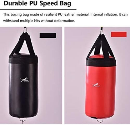 Speed Bag for Boxing, Punching Bag with Stand Adult, Large Boxing Speed Bag Doorway Double End Punching Ball, Portable Reflex Bag for Reaction, Agility, Fight Skill