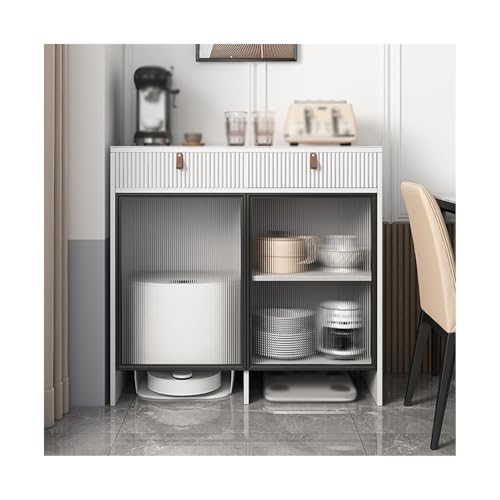 Sweeper Organizer Sweeper Shelf Storage Cabinet Living Room Small House Put Fish Tank Shelf(White,1.2m) - size: 1.2m