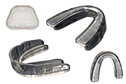 Boil and Bite Mouth Guard (Youth & Adult) SA Custom Fit Sport Mouthpiece for Basketball, Karate, Martial Arts, Wrestling, MMA (Free Case Included!) - size: Youth - Ages 10 & Below, style: 2-pack