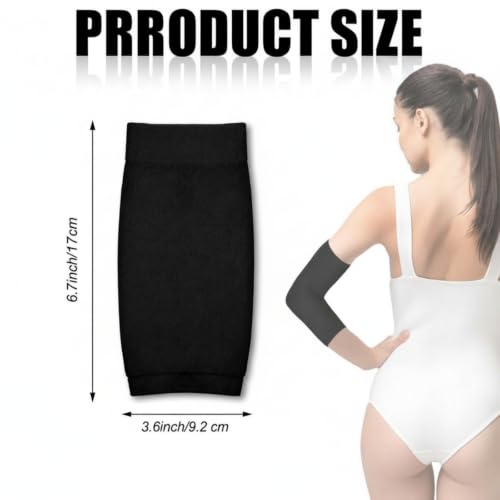 Vicenpal Tattoo Cover Sleeves Forearm Cover for Women Men - color: Black, Nude