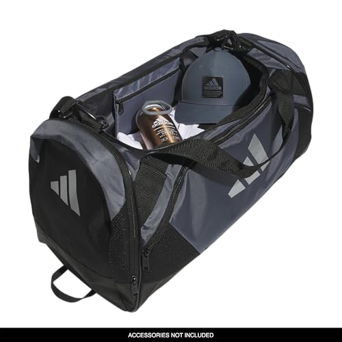 adidas Unisex Team Issue Sports Duffel Bag for Men and Women - color: Onix Grey/Black