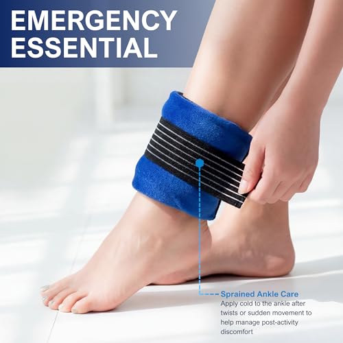MED PRIDE Reusable Hot & Cold Therapy Gel Pack with Belt Sleeve, 2-Pack