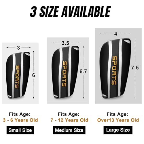 XZQTIVE Soccer Shin Guards with Shin Sleeves and Soccer Socks, Football Shin Pads Set for Kids Youth and Adult - color: black, size: L(Youth/Adult)