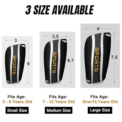 XZQTIVE Soccer Shin Guards with Shin Sleeves and Soccer Socks, Football Shin Pads Set for Kids Youth and Adult - color: black, size: L(Youth/Adult)